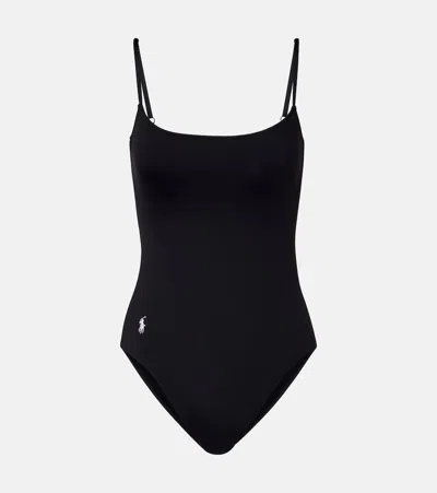 Polo Ralph Lauren Kennedy One-piece Swimsuit In Black