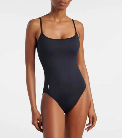 Polo Ralph Lauren Kennedy One-piece Swimsuit In Black