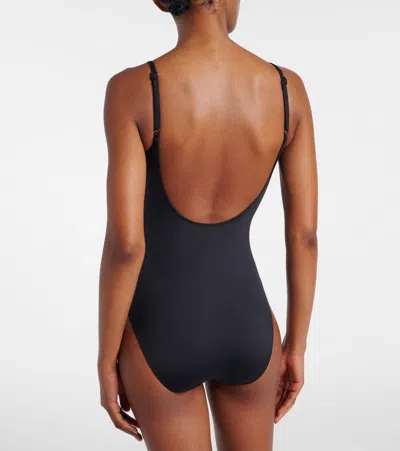 Polo Ralph Lauren Kennedy One-piece Swimsuit In Black