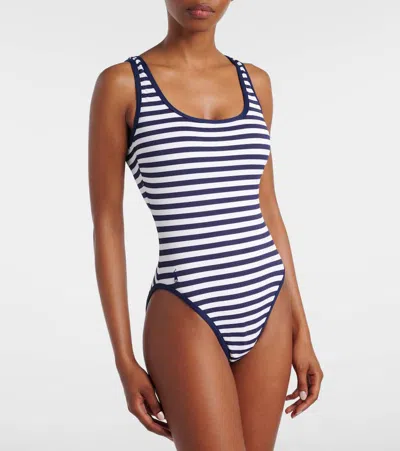 Polo Ralph Lauren Scoop Tank Striped Swimsuit