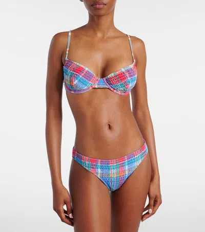 Polo Ralph Lauren Uw Balconette Bra Checked Bikini Top