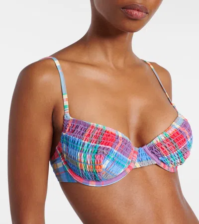 Polo Ralph Lauren Uw Balconette Bra Checked Bikini Top