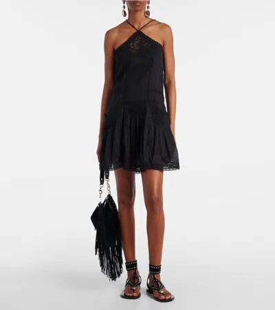 Isabel Marant Étoile Geraldin Lace-trimmed Cotton Minidress