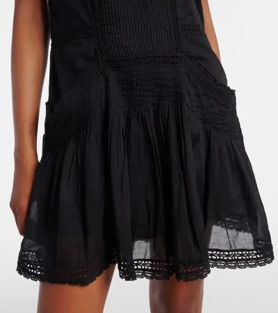 Isabel Marant Étoile Geraldin Lace-trimmed Cotton Minidress
