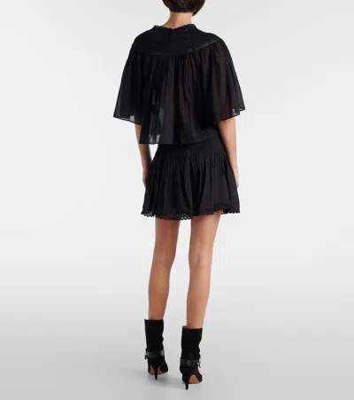 Isabel Marant Étoile Garia Lace-trimmed Cotton Blouse
