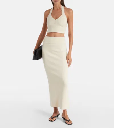 Wardrobe.nyc Wardrobe. Nyc Knitted Cotton Crop Top