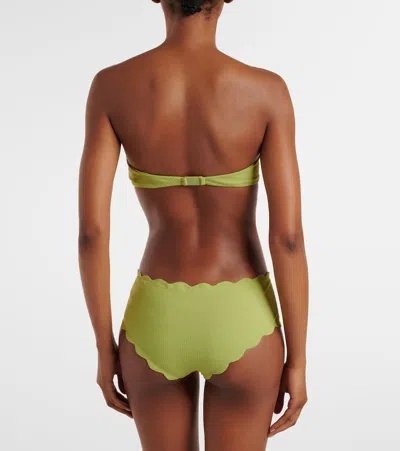 Marysia Spring Scalloped Mid-rise Bikini Bottoms