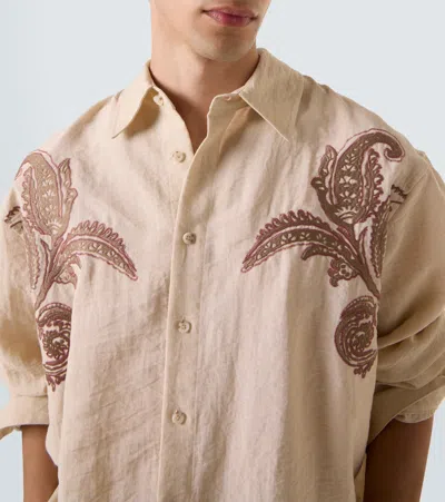 Commas Paisley-embroidered Long-sleeve Shirt In Neutral