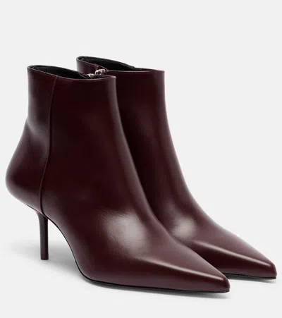 Max Mara Lightbootie 65 Leather Ankle Boots