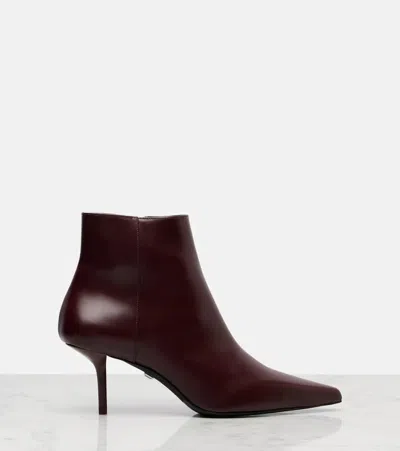 Max Mara Lightbootie 65 Leather Ankle Boots