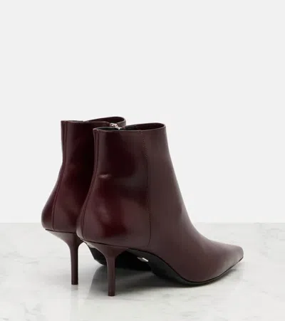 Max Mara Lightbootie 65 Leather Ankle Boots