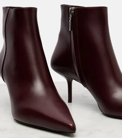 Max Mara Lightbootie 65 Leather Ankle Boots