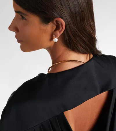 Suzanne Kalan 18kt Rose Gold Earrings With Diamonds And Pearls