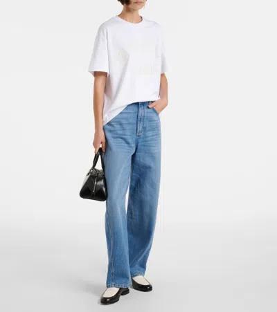 Givenchy Paris Logo Cotton Jersey T-shirt In White