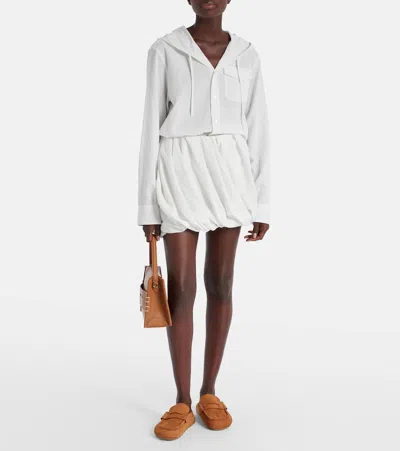 Jw Anderson Stitch Ribbed Nubuck Mules