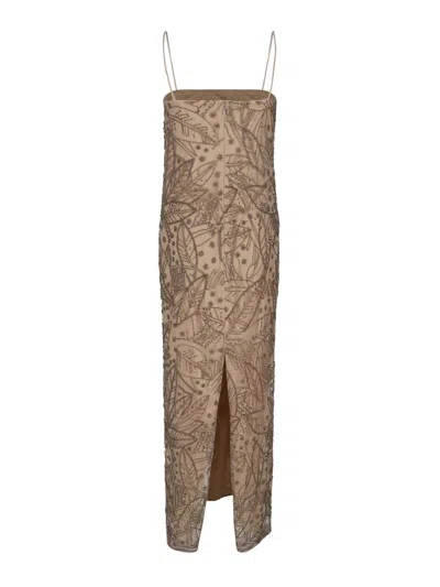 Ralph Lauren Network Dress With Beads In Multi