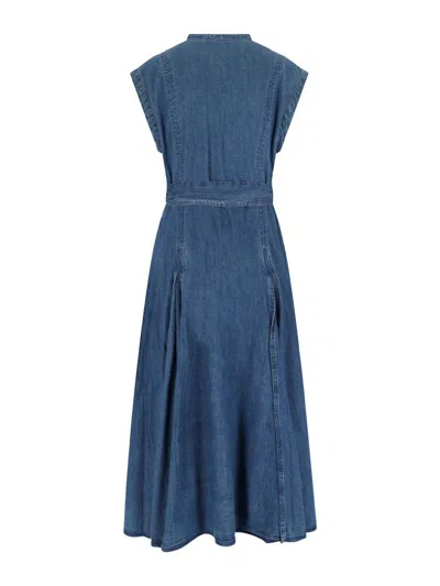 Polo Ralph Lauren Abito Midi In Denim
