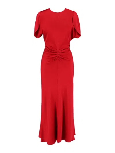 Victoria Beckham Draped Midi Dress