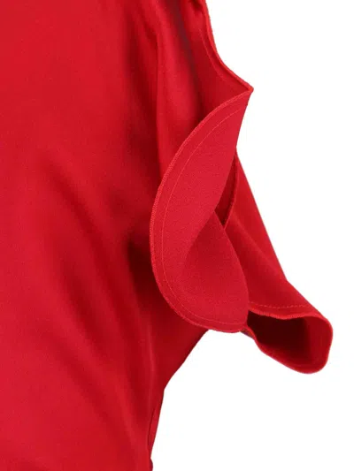 Victoria Beckham Draped Midi Dress