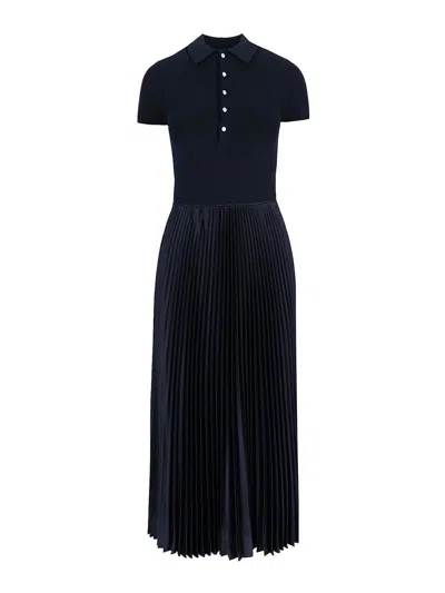 Polo Ralph Lauren Maxi Flared Dress With Classic Collar