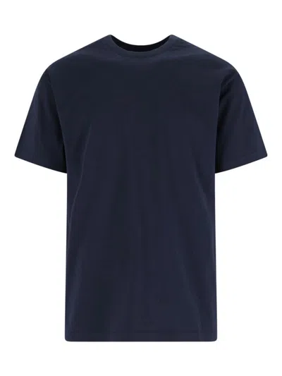 Givenchy Navy Cotton T-shirt With Bold White Logo Print In Blue
