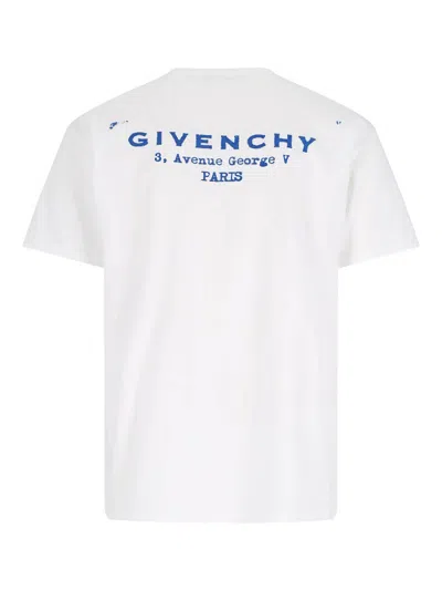 Givenchy White Cotton Jersey Crewneck T-shirt