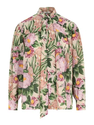 Chloé Chloe Printed Crepe Shirt