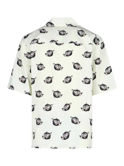 Marni Casual Shirt With Graphic Print And Chest Pocket