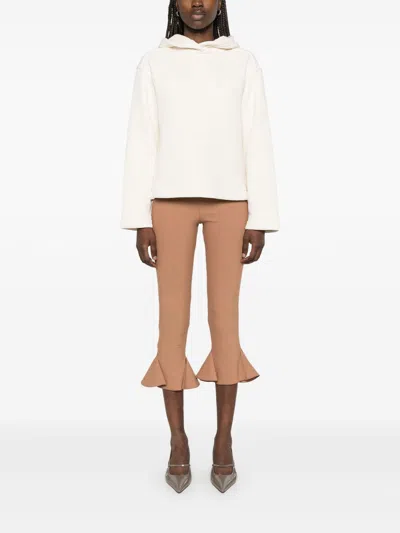 Max Mara Hooded Oversized Knitwear Ribbed Cuffs