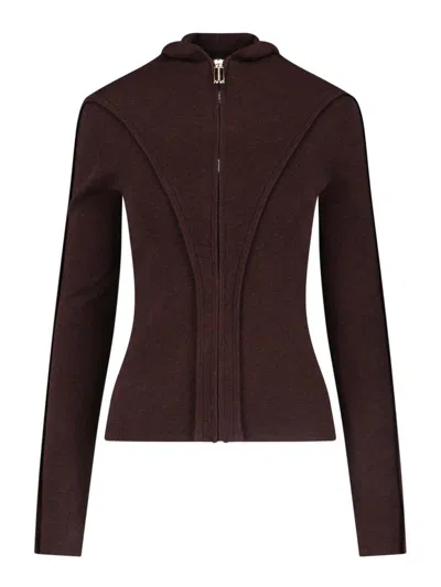 Victoria Beckham Logo Zip Sweatshirt