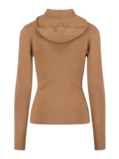 Victoria Beckham Logo Zip Sweatshirt