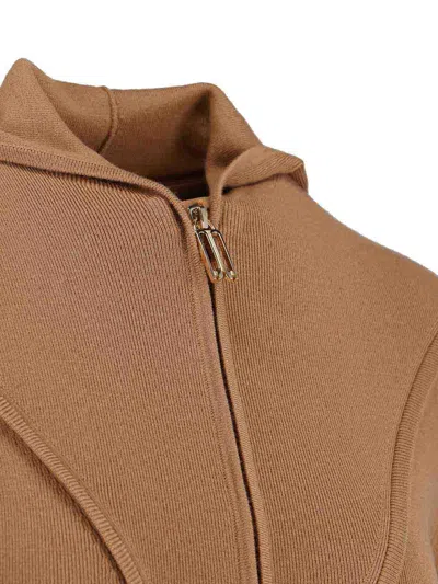 Victoria Beckham Logo Zip Sweatshirt