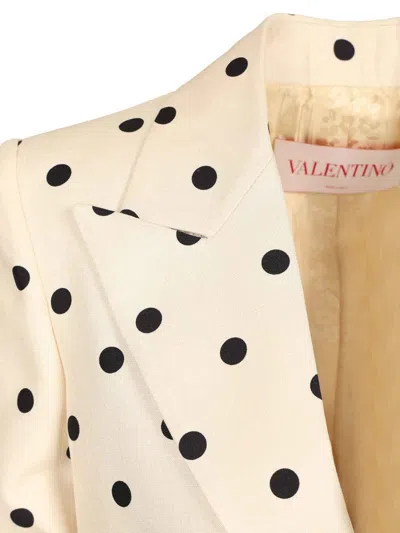 Valentino Polka-dot Bow-detail Jacket