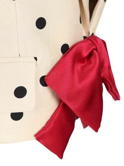 Valentino Polka-dot Bow-detail Jacket