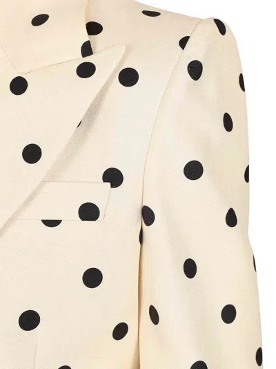 Valentino Polka-dot Bow-detail Jacket