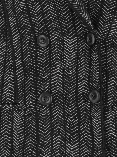 Giorgio Armani Double-breasted Cashmere And Viscose Blazer In Black