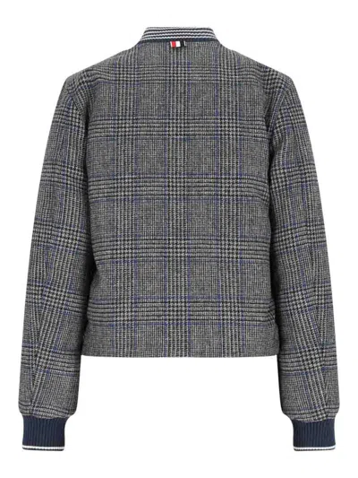 Thom Browne Padded Houndstooth Jacket With Grosgrain Tab
