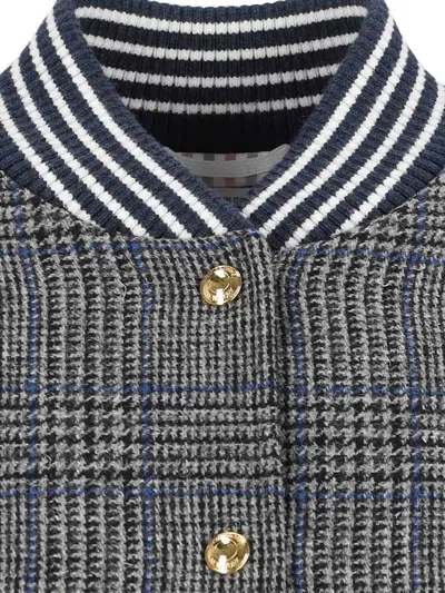 Thom Browne Padded Houndstooth Jacket With Grosgrain Tab