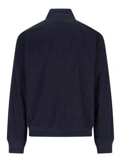 Polo Ralph Lauren Logo Zip Jacket - Navy Blue In Blue