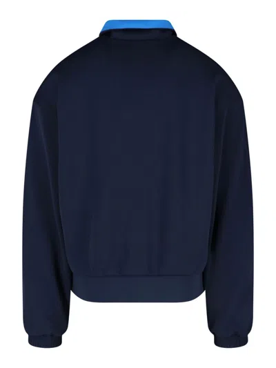 Adidas Originals Adidas X Wales Bonner Logo Zip Jacket Blue