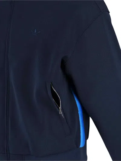 Adidas Originals Adidas X Wales Bonner Logo Zip Jacket Blue