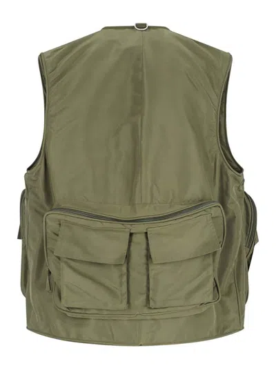 Hed Mayner Sleeveless Utility Jacket With Front Zip