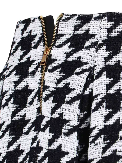Balmain Mini Pied De Poule Skirt