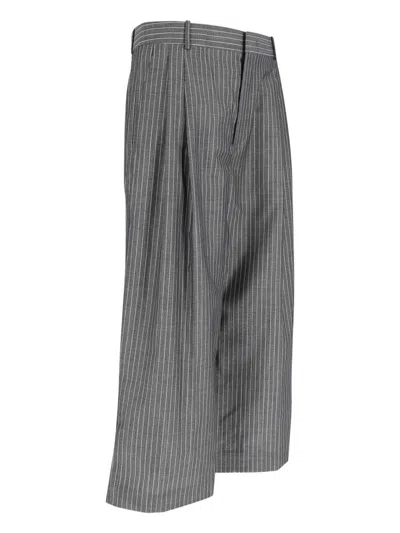 Hed Mayner Wide-leg Trousers In Virgin Wool And Mohair Blend