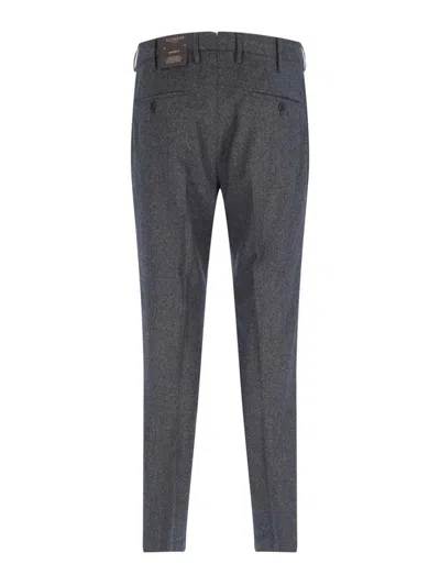 Incotex Tailored Grey Virgin Wool Chinos