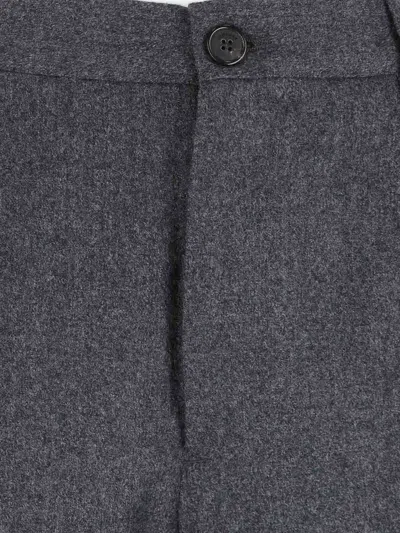 Incotex Tailored Grey Virgin Wool Chinos