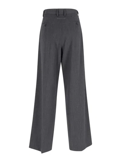 Mm6 Maison Margiela Mm6 By Maison Margiela High-waisted Tailored Pants With Wide Leg