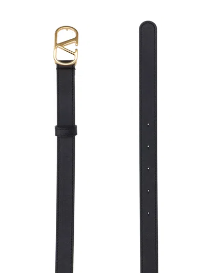 Valentino Belts Adjustable Length Gold-tone Buckle