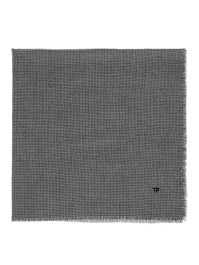 Tom Ford Foulard Pied De Poule In Lana