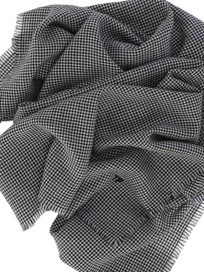 Tom Ford Foulard Pied De Poule In Lana